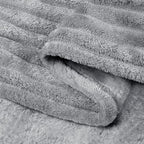 BEDELITE Fleece Blanket Queen Size – 3D Ribbed Jacquard Soft and Warm - Image 4