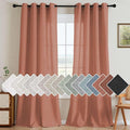 H.VERSAILTEX Linen Curtains Home Decorative Nickel Grommet Curtains Privacy by HVERSAILTEX