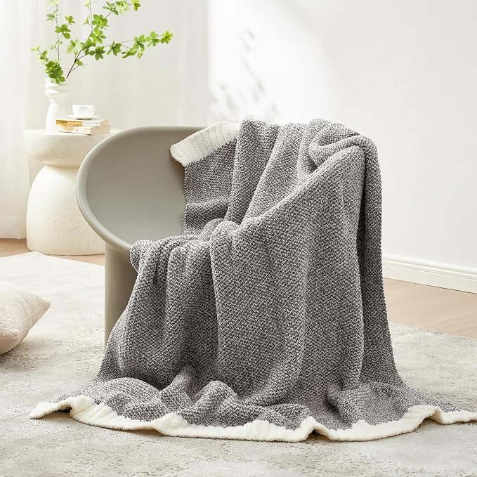 Snuggle Sac Grey Throw Blankets - Image 3
