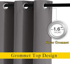 NICETOWN Bedroom Blackout Curtains Panels - Image 2