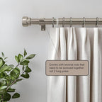 Lootkell Modern Brushed Nickel Curtain Rods - Image 4