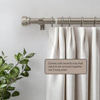 Lootkell Modern Brushed Nickel Curtain Rods - Image 4
