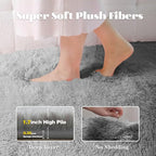 8x10 Area Rugs for Living Room: Fluffy Shag Soft Washable Rug Large Fuzzy Plush - Image 2