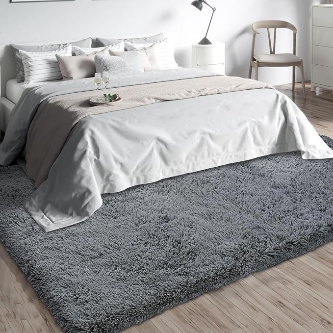 Shag Area Rugs for Bedroom Living Room, 8X10 Ultra Soft Fluffy Area Rugs for - Image 8