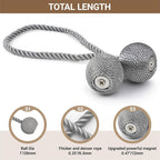 Hion Magnetic Curtain Tiebacks Grey 4 Pack, Curtain Tiebacks Buckles Holdbacks - Image 2