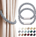 NICEEC 2 Pack Strong Magnetic Curtain Tiebacks Modern Simple Style Drape Tie by NICEEC