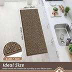 BEQHAUSE Kitchen Runner Rugs 24"x60", Non-Slip Kitchen Mats - Image 2