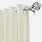 Luvenia Silver Decorative Curtain Rods, Adjustable Curtain Rod - Image 2