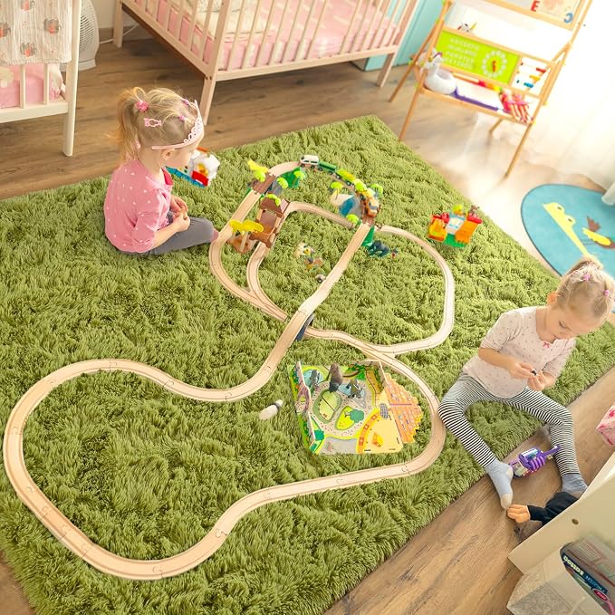 LOCHAS Ultra Soft Indoor Modern Area Rugs Fluffy Living Room Carpets - Image 7