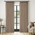 MIULEE Pinch Pleated Thick Linen Curtains 90 Inches Long 2 Panels by MIULEE