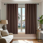 Deconovo Blackout Curtains, Thermal Insulated, W52 x L54 2 Panels, Back Tab by Deconovo