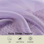 Cafe Curtains 36 Inch Length Tier 2 Pieces, Modern Soft Airy Sheer Kitchen - Image 3
