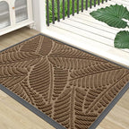 Colorxy Waterproof Doormat, Sturdy Natural Rubber Front Indoor Mat, Non Slip by Colorxy