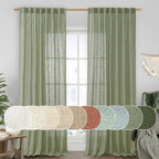 LAMIT Extra Wide Linen Curtains by LAMIT