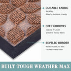 Bulijojo Sturdy Front Entrance Doormats, Durable Heavy Duty Welcome Mat - Image 3