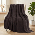 Whale Flotilla Extra Large Fuzzy Fleece Throw Blanket by WHALEFLOTILLA