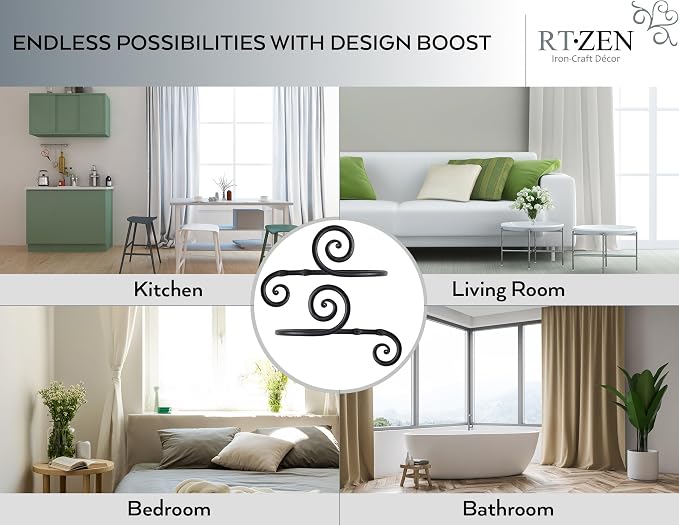 RTZEN Decorative Metal Curtain Tiebacks - Image 5