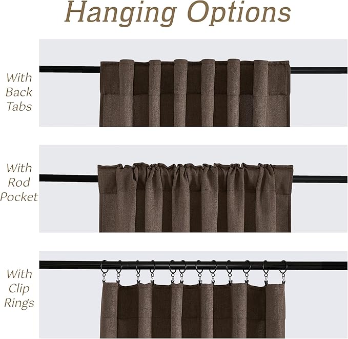RYB HOME Natural Linen Sheer Curtains 84 inches Long - Image 5