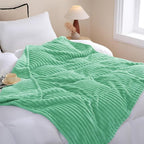 Mint Green Fleece Throw Blanket 60”×80” - Image 3