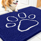 Smiry Dog Door Mat for Muddy Paws, Absorbent Dirt Trapper Non Slip Quick Dry by Smiry