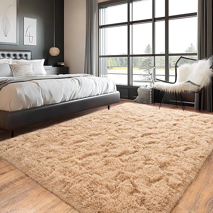 Pionblank Large Rug for Living Room 6x9 Feet, Modern Soft Shag Area Rug - Image 3