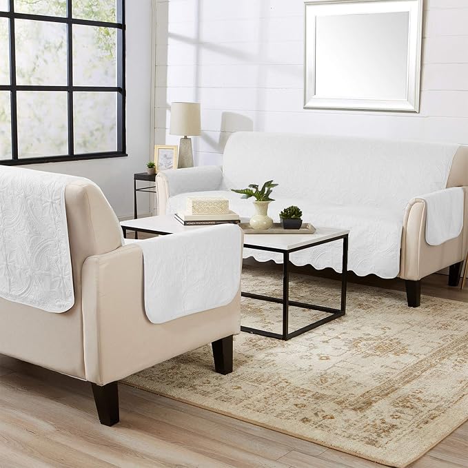 Great Bay Home Reversible Loveseat Cover - Image 5