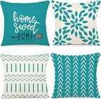YCOLL Pillow Covers 18x18 Set of 4, Modern Sofa Throw Pillow Cover, Decorative by PillowCoversExpert