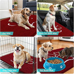 OLANLY Dog Door Mat for Muddy Paws 24x16, Paw Print Design, Absorbs Moisture - Image 7