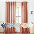 NICETOWN Semi Sheer Linen Patio Curtains by NICETOWN