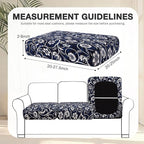 hyha 14Pcs Patio Cushion Covers, Stretch Outdoor Couch Cushion Covers - Image 2