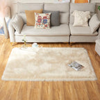 EasyJoy Ultra Soft Fluffy Shaggy Area Rug Faux Fur Rug Chair Cover Seat Pad - Image 4