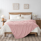 50x70 Inch Pink Throw Blanket - Image 5