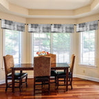 Emvency 4 Pack Valances Window Treatments, Abstract Modern Grey Minimalist - Image 7