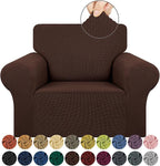 KEKUOU Stretch Single Sofa Slipcover 1 Piece Couch Sofa Cover Furniture by KEKUOU