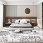 HEBE Washable Area Rug 6'x9' Non Slip Soft Distressed Medallion Bedroom & - Image 7
