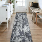 Washable Area Rugs 3x9 Non-Slip Modern Abstract Soft - Image 2
