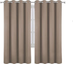 LEMOMO Cappuccino Thermal Blackout Curtains/52 x 72 Inch/Set of 2 Panels Room - Image 2