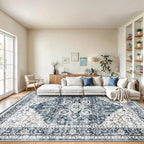 AMADA HOMEFURNISHING 8x10 Washable Area Rug, Low-Profile by AMADAHOMEFURNISHING