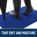 OLANLY Dog Door Mat for Muddy Paws 44x32, Absorbs Moisture and Dirt, Absorbent - Image 2