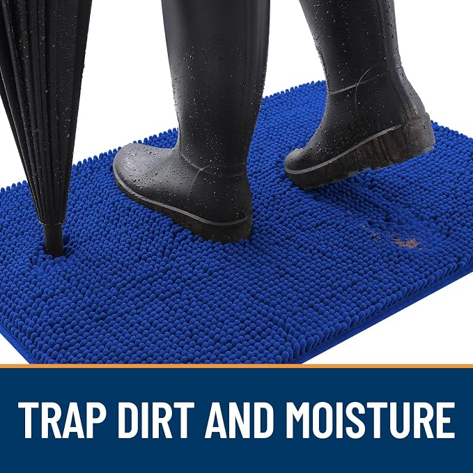 OLANLY Dog Door Mat for Muddy Paws 47x17, Absorbs Moisture and Dirt, Absorbent - Image 2