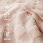 Bedsure GentleSoft Pink Throw Blanket - Image 3