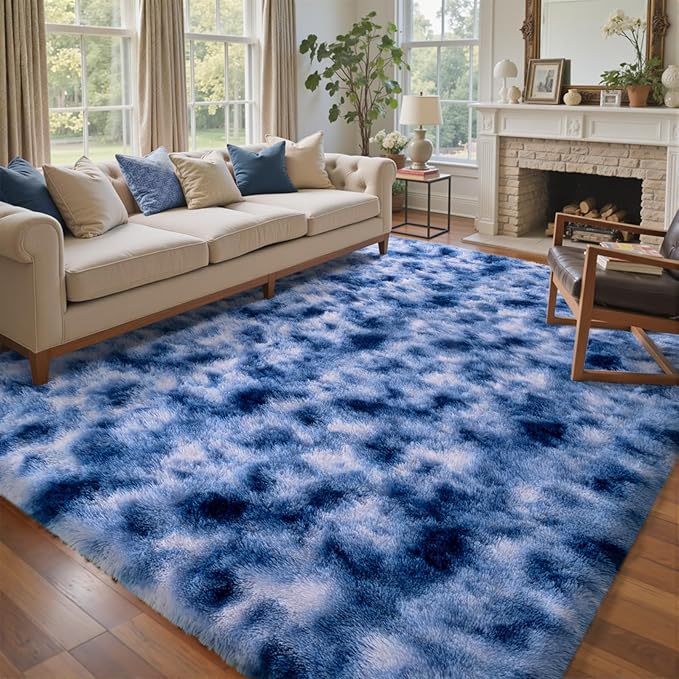 6x9 Ft Large Shag Rugs for Living Room Decor, Ultra Soft Fluffy Furry Area Rugs by Cuzwlovita