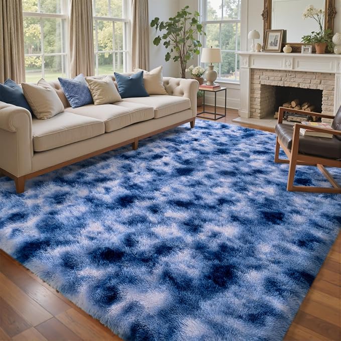 9x12 Ft Extra Large Shag Rugs for Living Room, Ultra Soft Fluffy Furry Area - Image 2