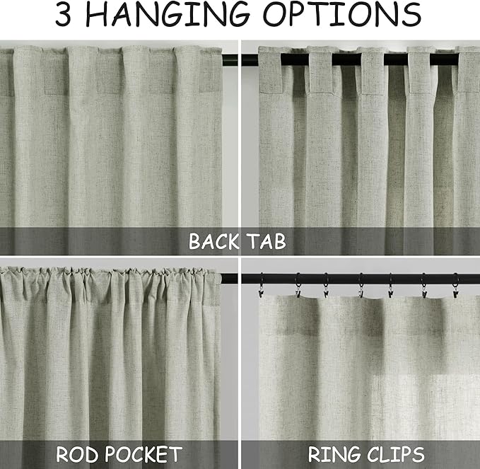 Sage Curtains 94 inches Long 2 panels - Image 3