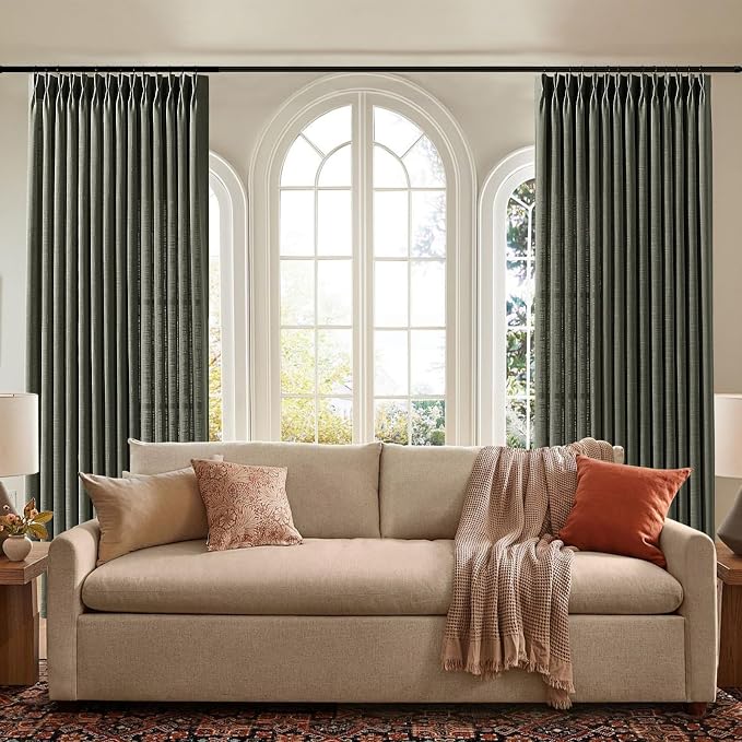 Pinch Pleated Curtains 90 Inch Length - Image 9