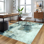 4x6 Area Rugs for Living Room Rug Washable: Abstract Rug for Dining Room - Image 3