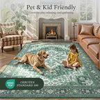 Rugflix 9x12 Area Rugs for Living Room, Machine Washable Rug Non Slip Stain - Image 5