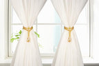 SUQ I OME 2 Pack of Luxury Crystal Beaded Magnetic Curtain Tieback and Holdback - Image 4