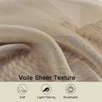 Cafe Curtains 36 Inch Length Tier 2 Pieces, Modern Soft Airy Sheer Kitchen - Image 3
