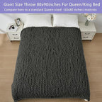 Bigacogo Chunky Knit Throw Blanket - Image 5